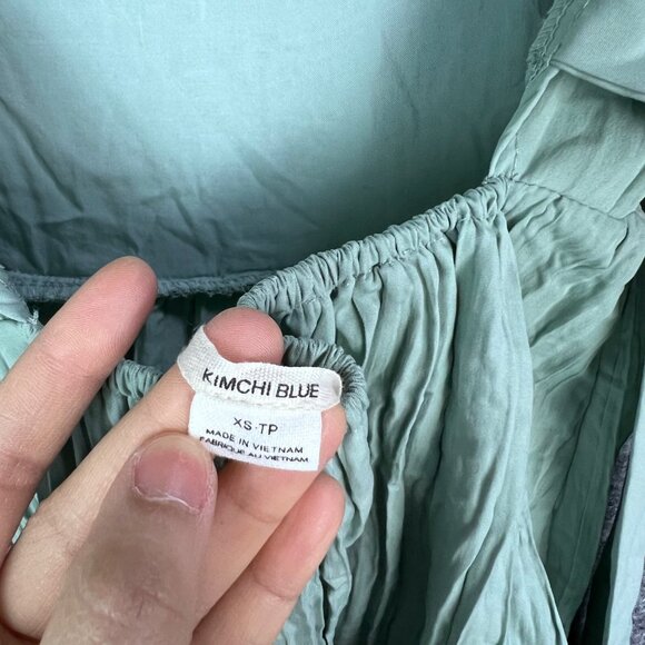 Kimchi Blue Women XS  Claudette Crinkle Babydoll‎ Mini Dress - Picture 7 of 11